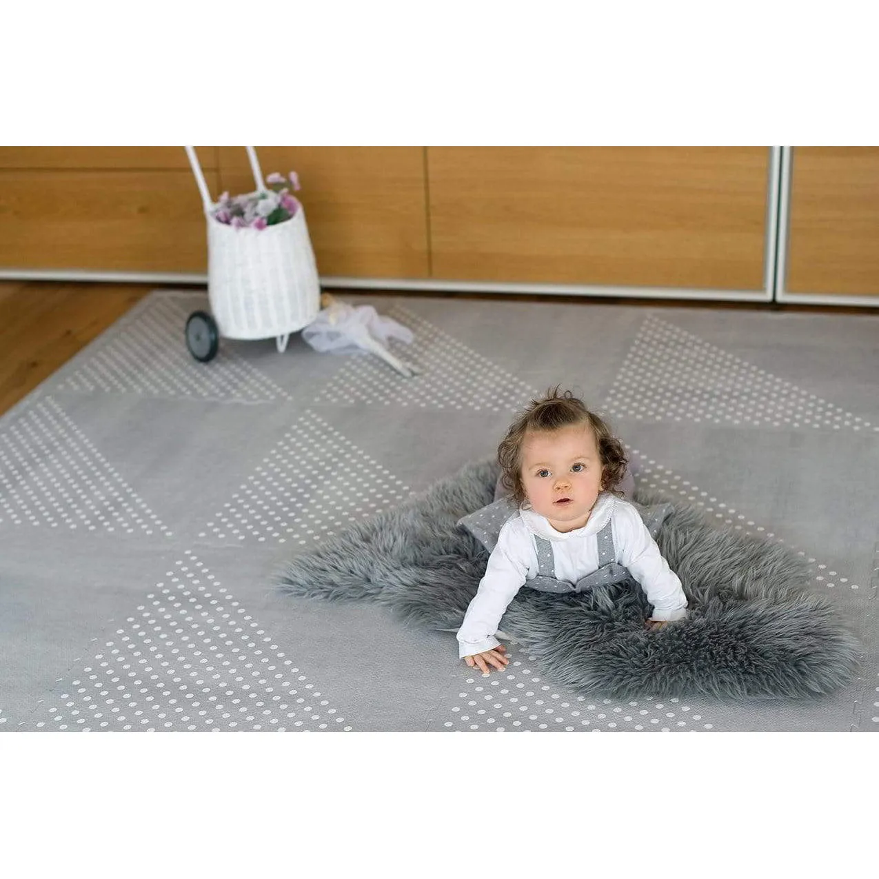 Toddlekind Prettier Puzzle Playmat Earth Dove 120x180cm - 6 Tiles & 12 Edging Borders