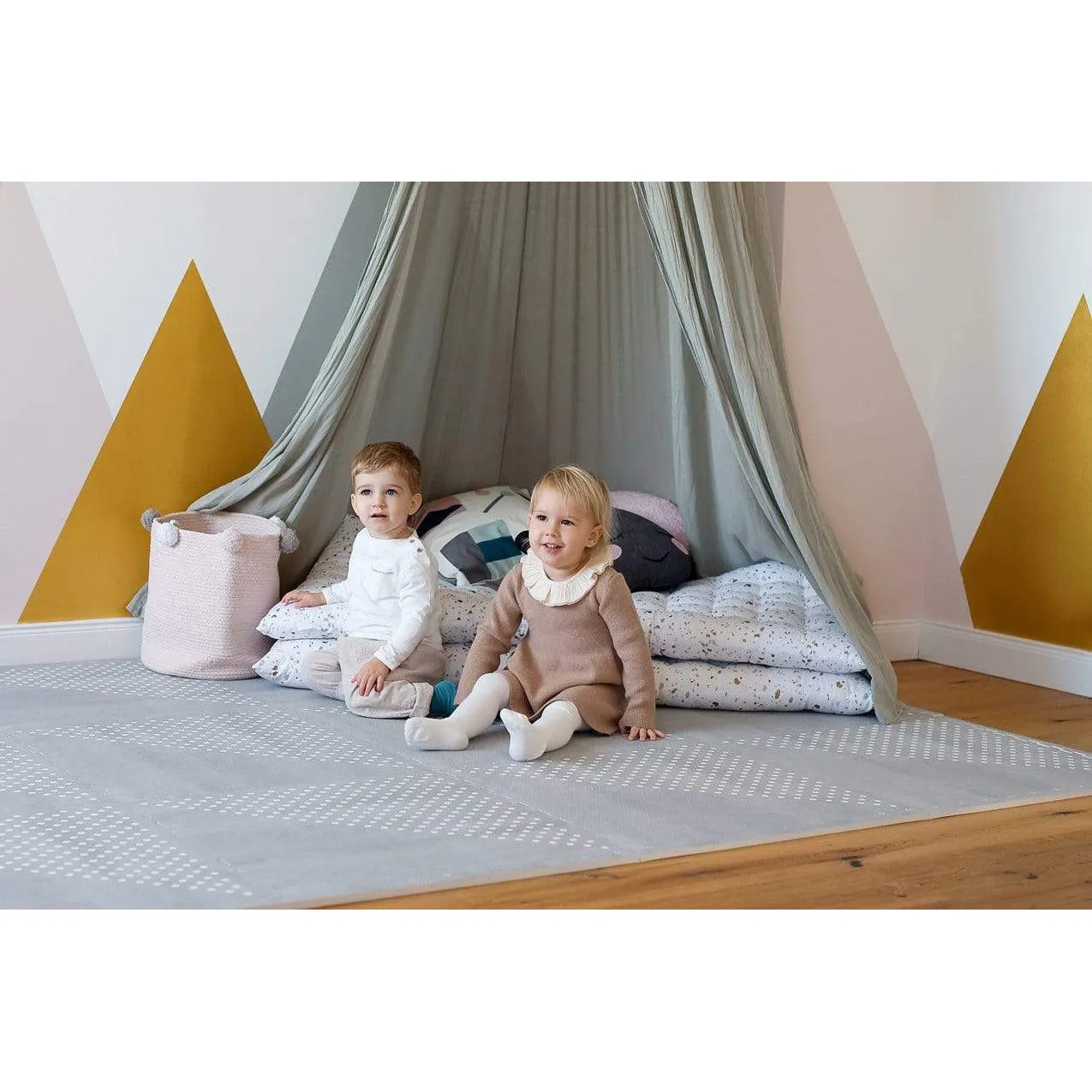 Toddlekind Prettier Puzzle Playmat Earth Dove 120x180cm - 6 Tiles & 12 Edging Borders