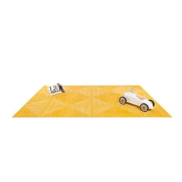 Toddlekind Prettier Puzzle Playmat Earth Mustard Flower 120x180cm - 6 Tiles & 12 Edging Borders
