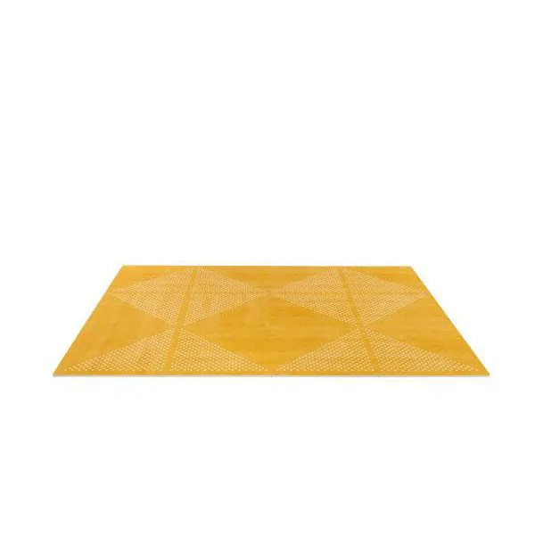 Toddlekind Prettier Puzzle Playmat Earth Mustard Flower 120x180cm - 6 Tiles & 12 Edging Borders