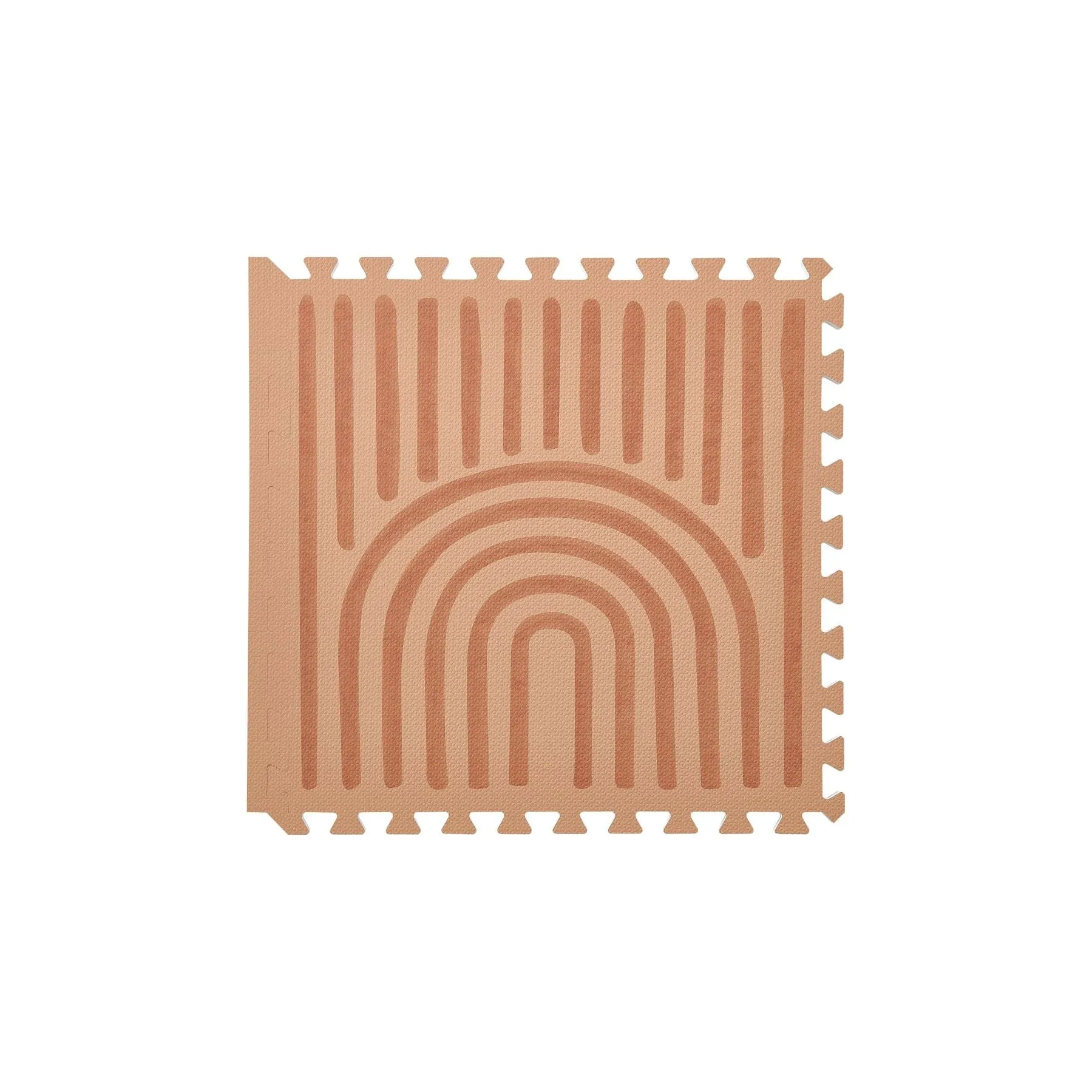 Toddlekind Prettier Puzzle Playmat Linear Camel 120x180cm - 6 Tiles & 12 Edging Borders