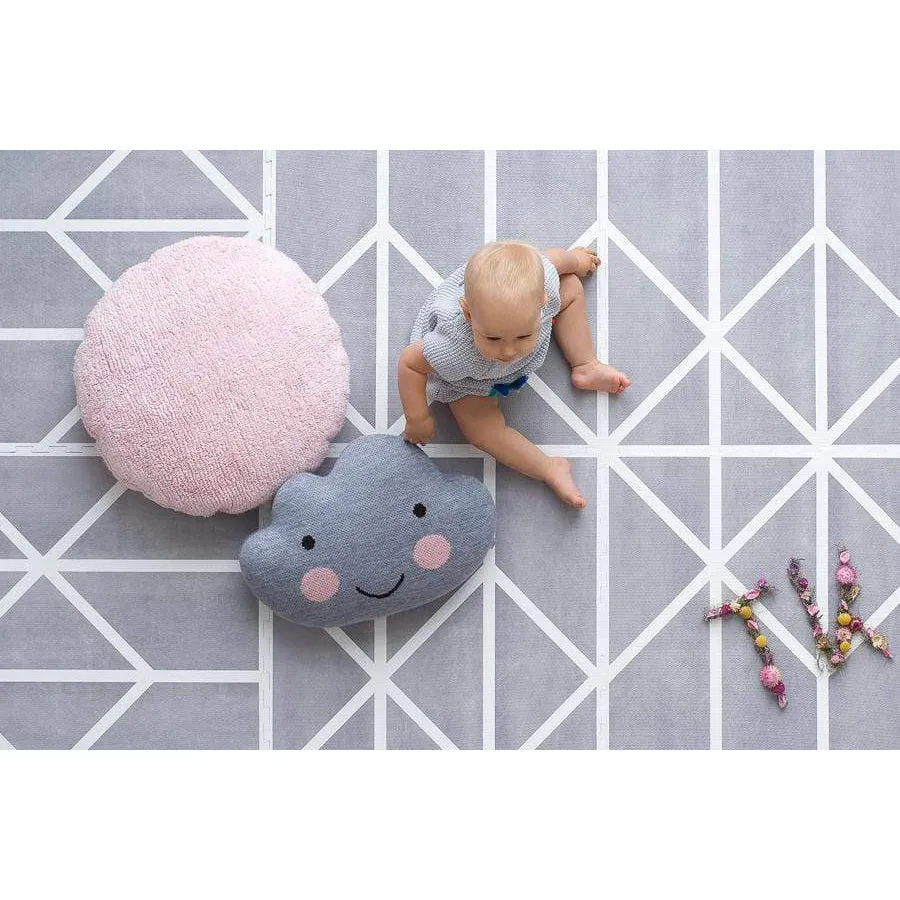 Toddlekind Prettier Puzzle Playmat Nordic Pebble 120x180cm - 6 Tiles & 12 Edging Borders