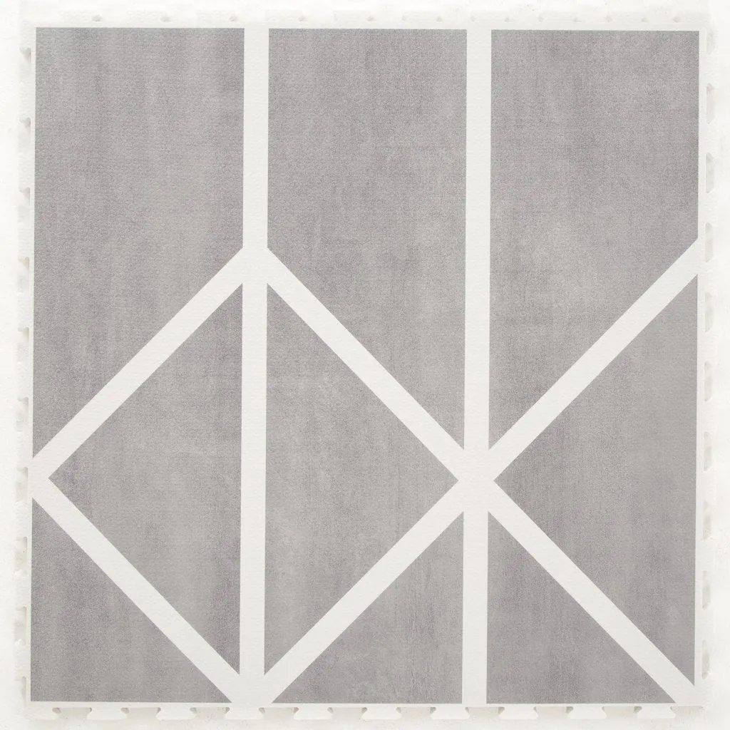 Toddlekind Prettier Puzzle Playmat Nordic Pebble 120x180cm - 6 Tiles & 12 Edging Borders