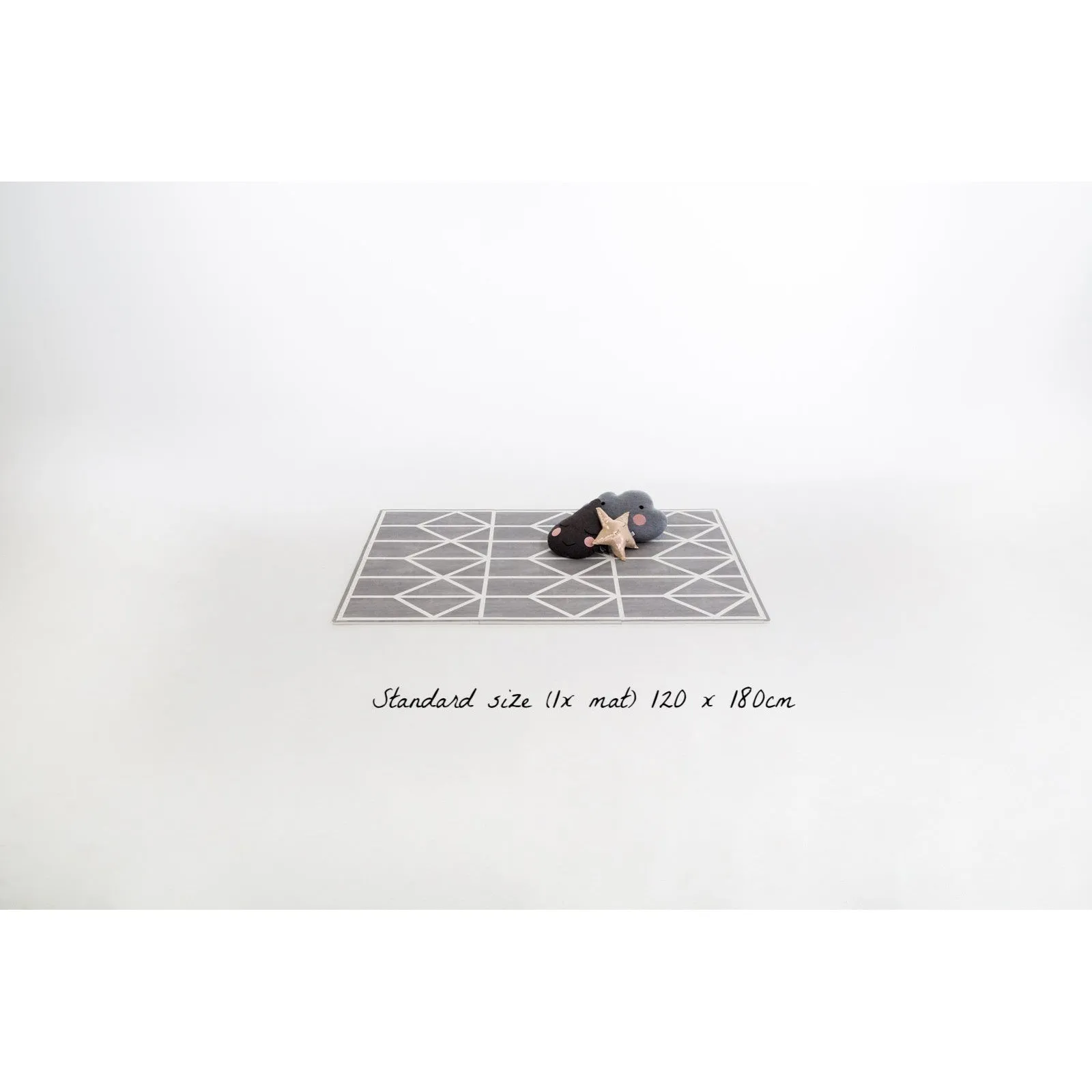 Toddlekind Prettier Puzzle Playmat Nordic Pebble 120x180cm - 6 Tiles & 12 Edging Borders