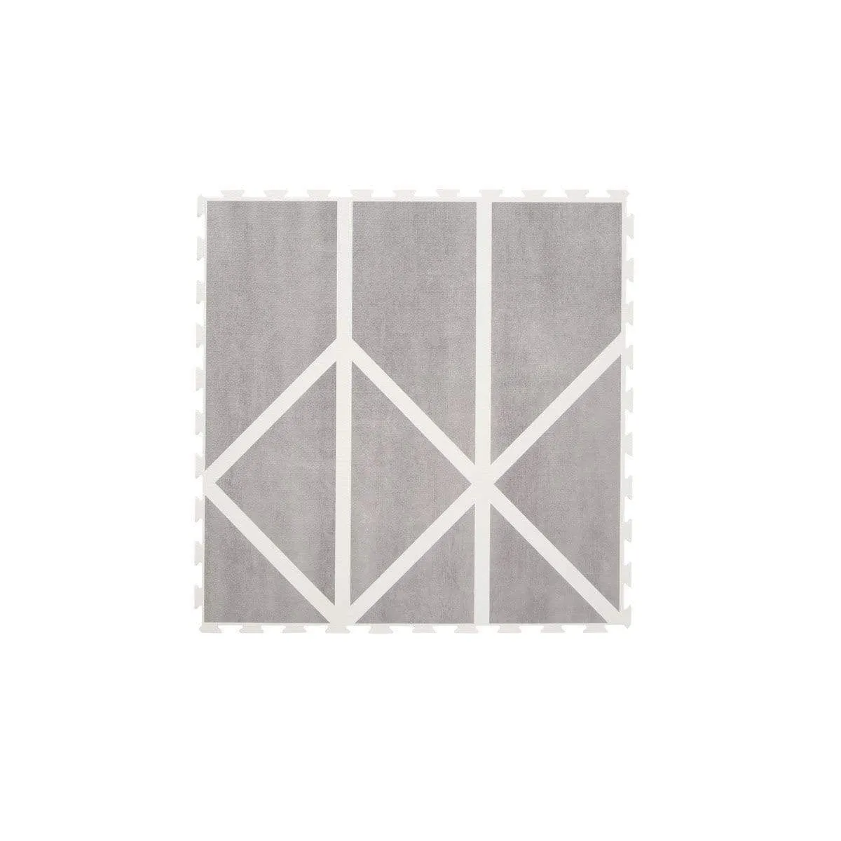 Toddlekind Prettier Puzzle Playmat Nordic Pebble 120x180cm - 6 Tiles & 12 Edging Borders