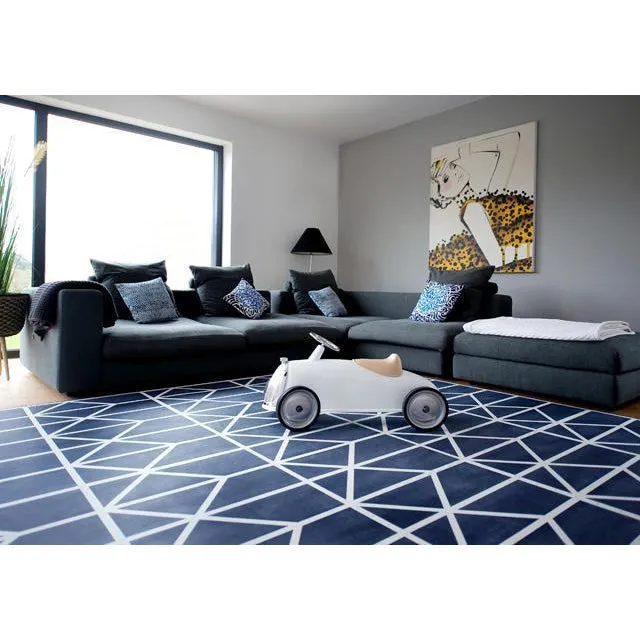 Toddlekind Prettier Puzzle Playmat Nordic Petroleum 120x180cm - 6 Tiles & 12 Edging Borders