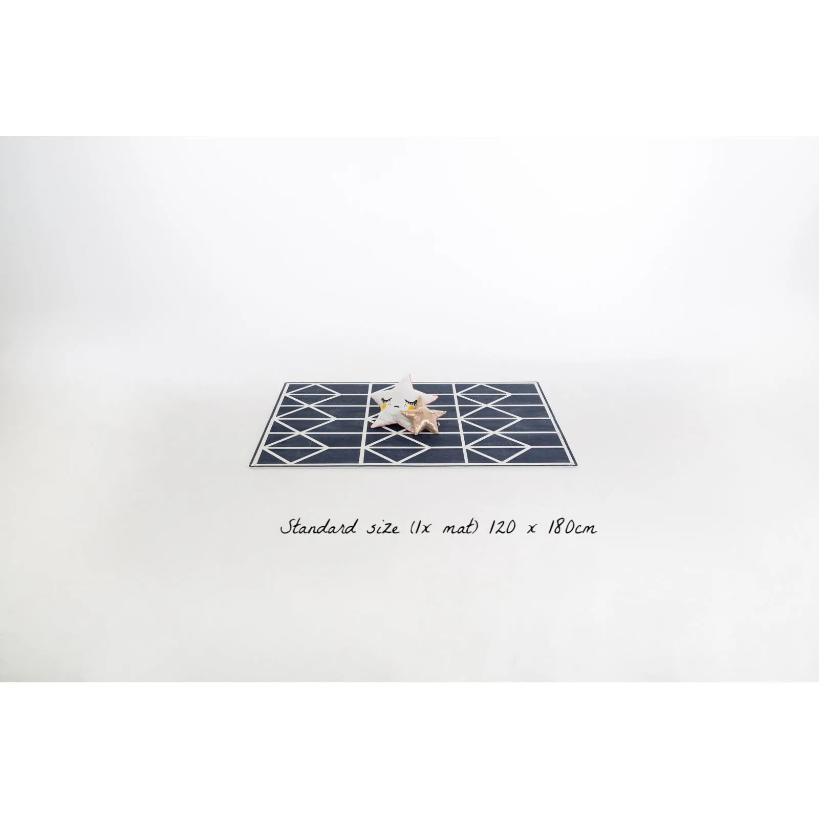 Toddlekind Prettier Puzzle Playmat Nordic Petroleum 120x180cm - 6 Tiles & 12 Edging Borders