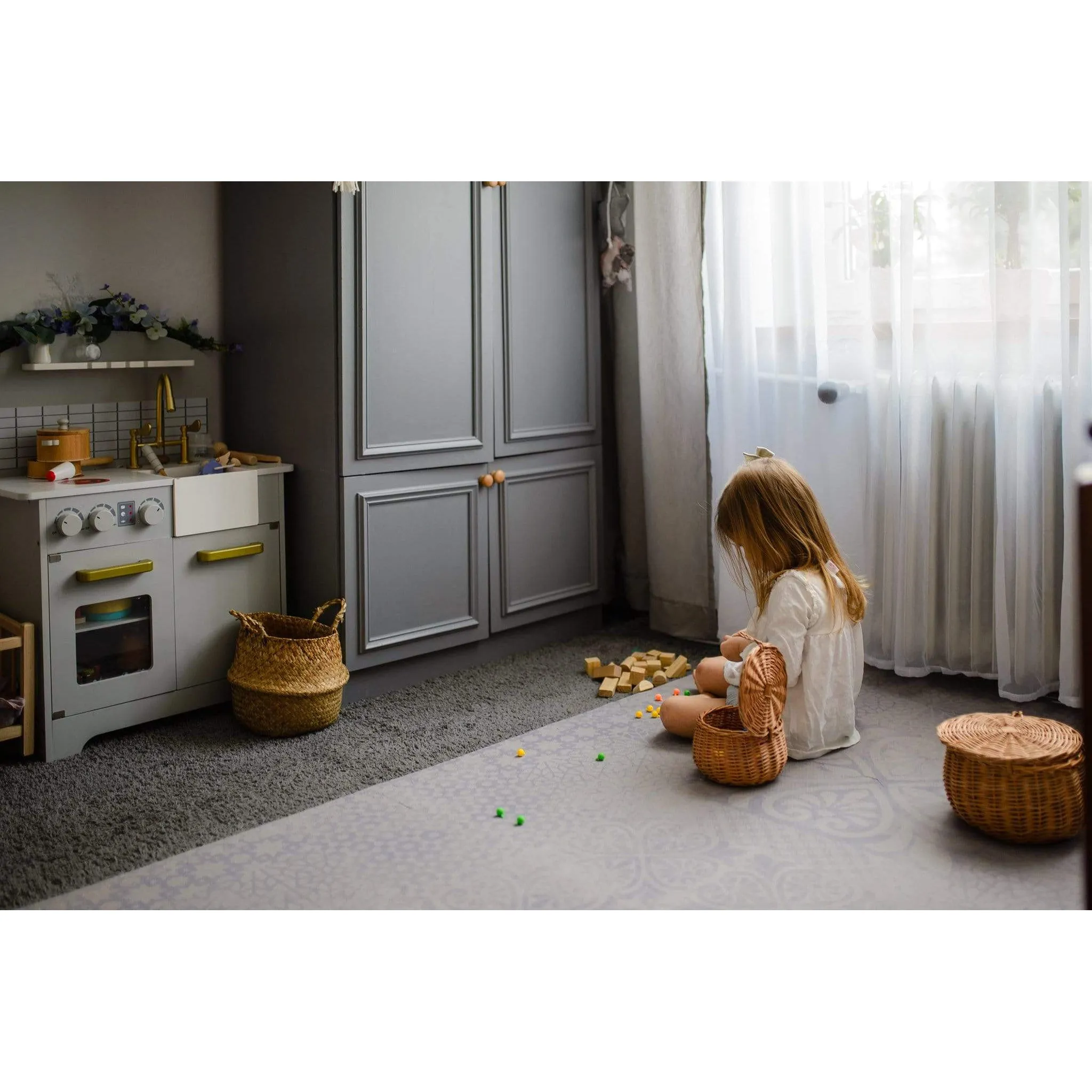 Toddlekind Prettier Puzzle Playmat Persian Lavender 120x180cm - 6 Tiles & 10 Edging Borders