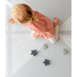 Toddlekind Prettier Puzzle Playmat Sandy Lines Stone 120x180cm - 6 Tiles & 12 Edging Borders