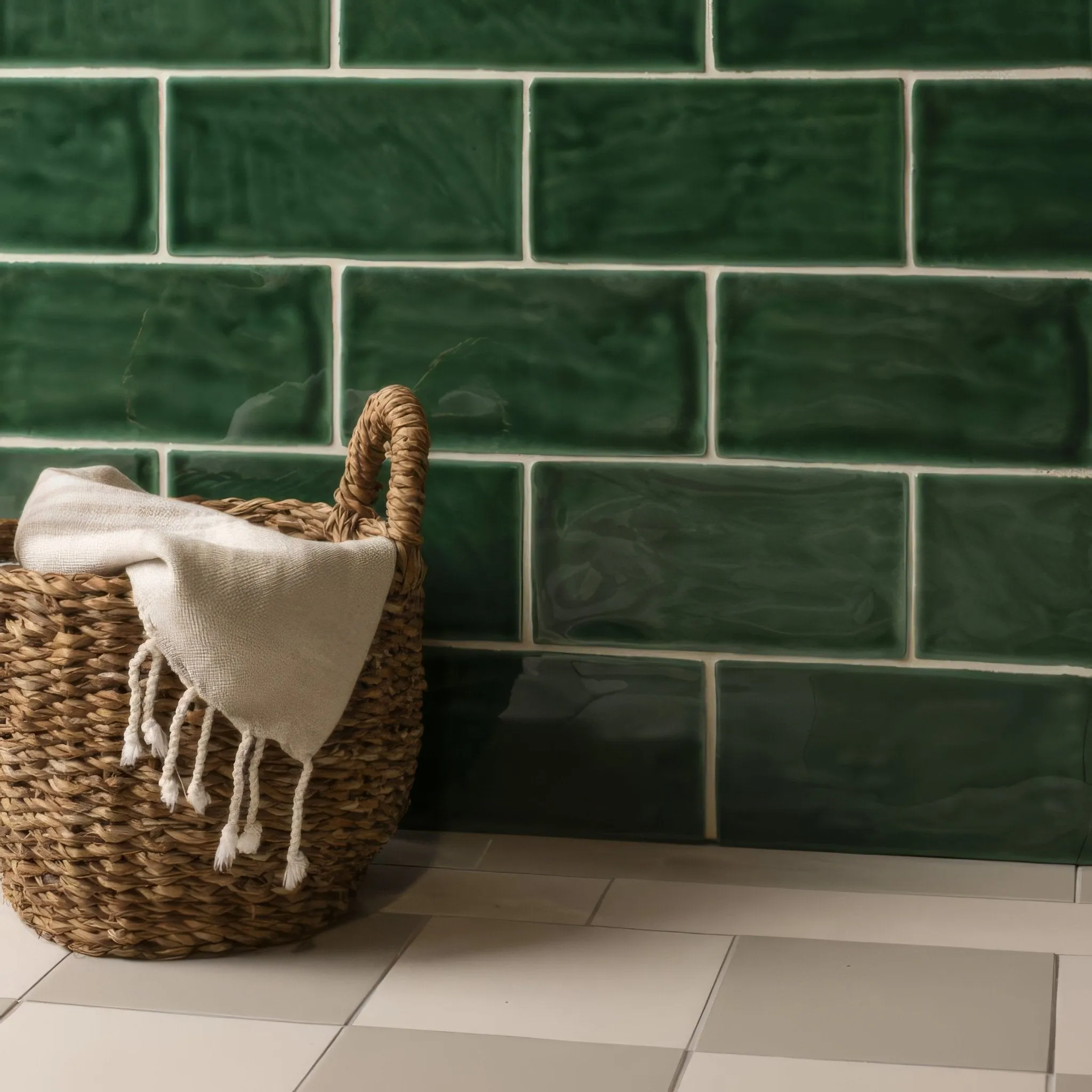 Tourmaline Brick Tile