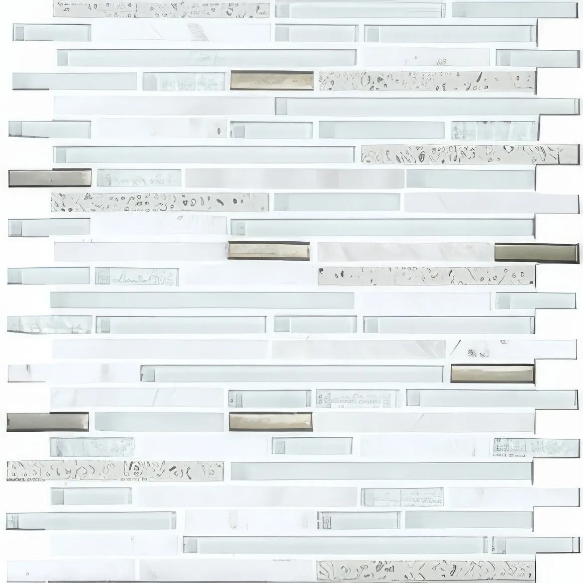 Trip Lluvia Blanco Mosaic