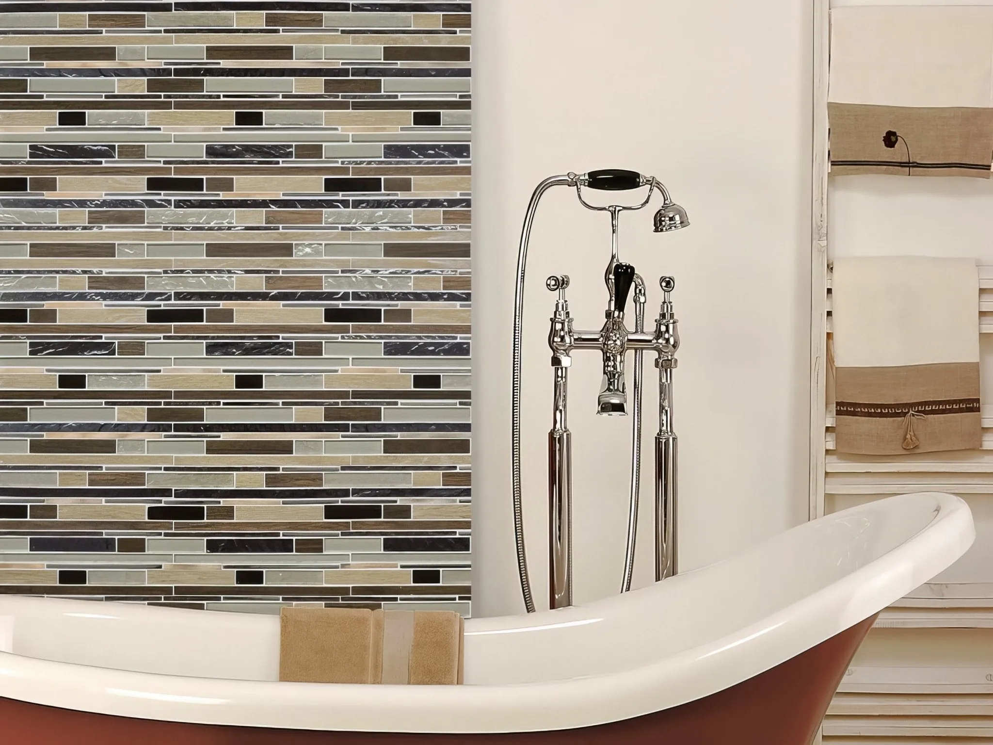Trip Timber Beige Mosaic