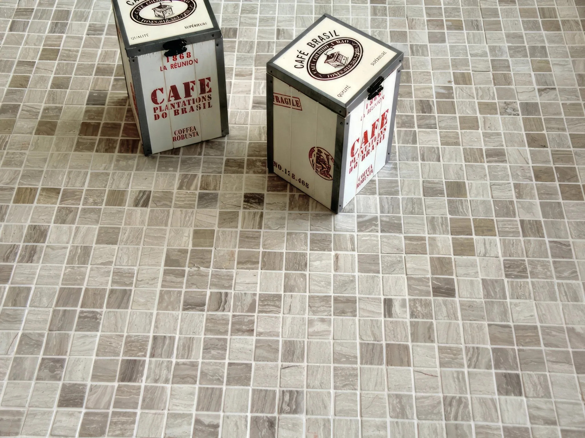 Trip Wooden Grey Mosaic