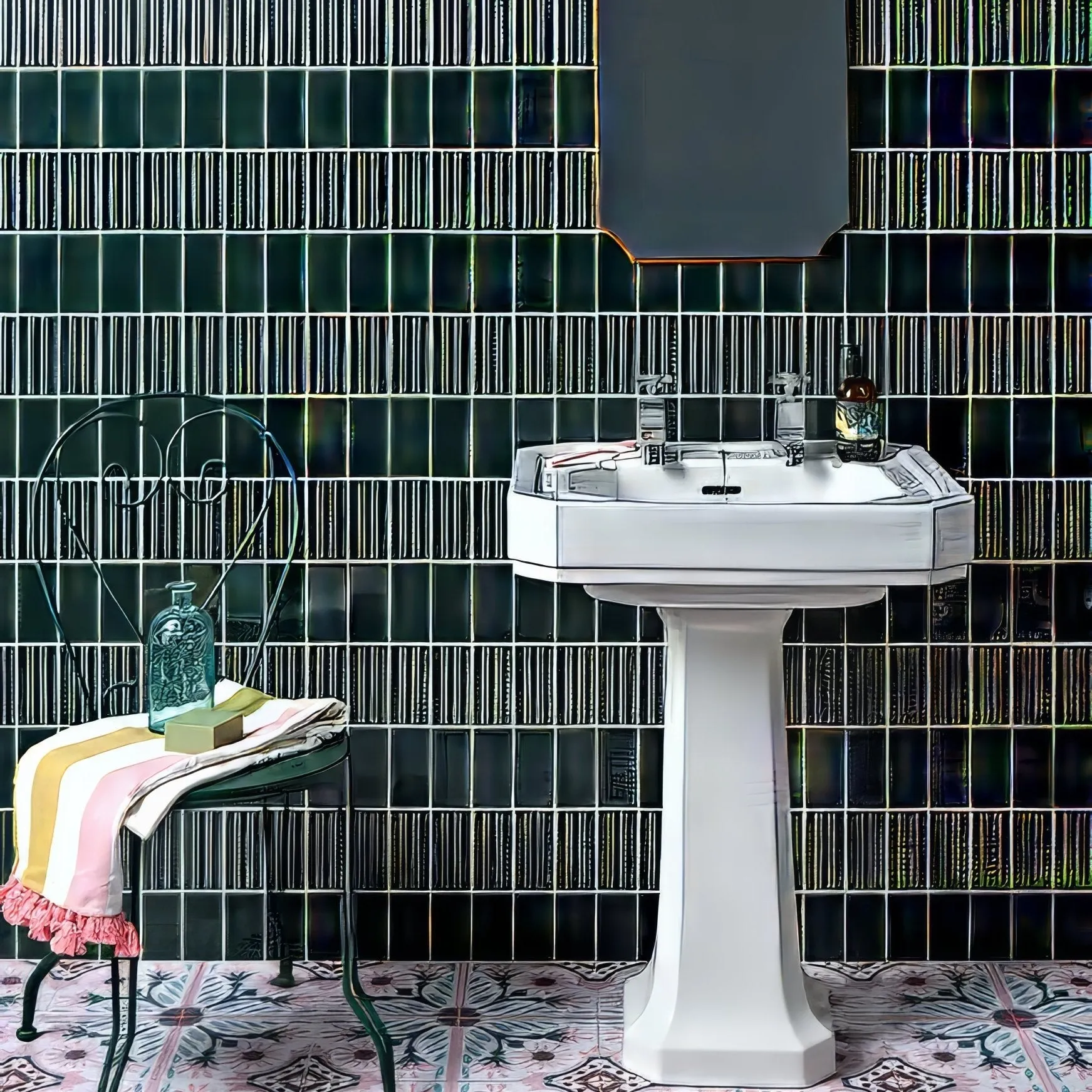 Tunstall Ceramic Brick Royal Green