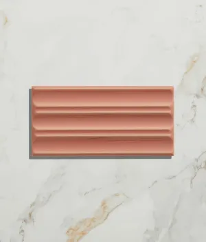 Tunstall Ceramic Fluted Brick Coral