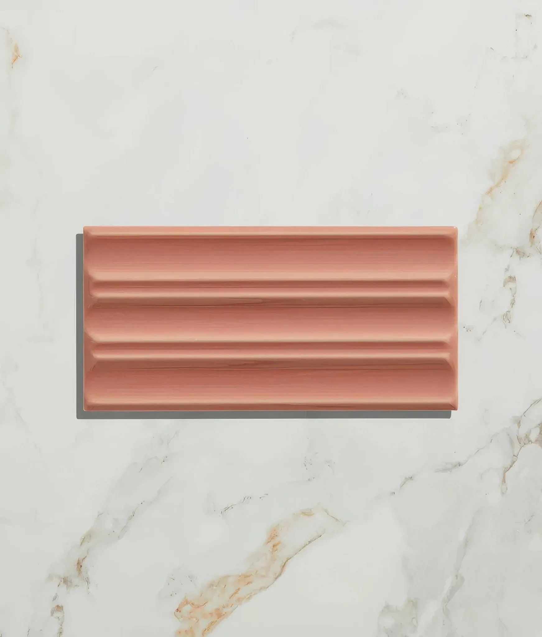 Tunstall Ceramic Fluted Brick Coral