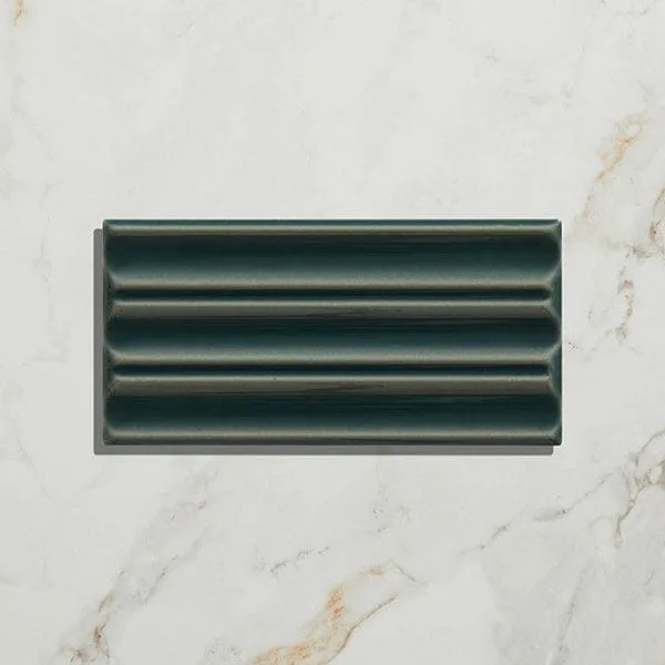 Tunstall Ceramic Royal Green Fluted Brick