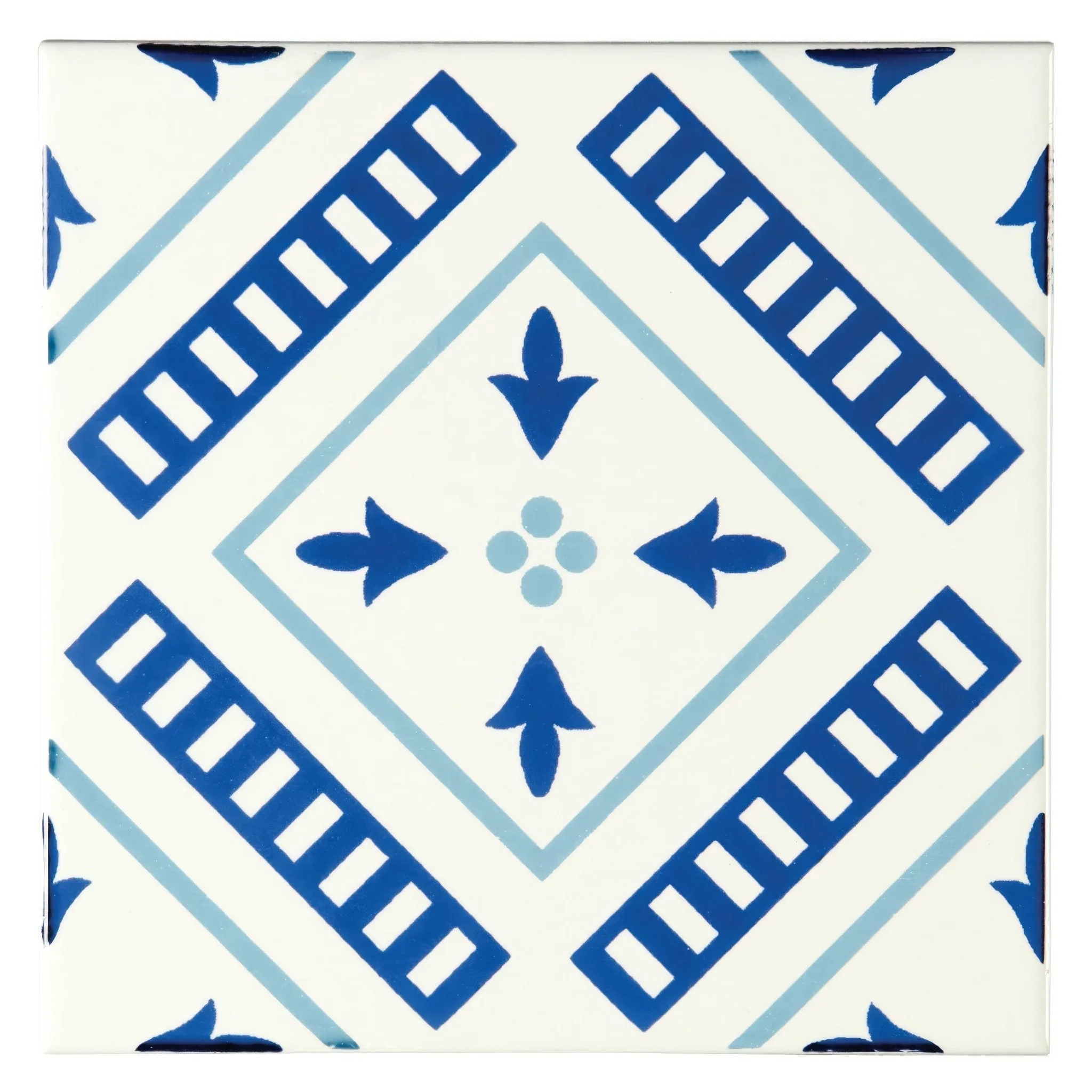 Vannerie Blue on Brilliant White