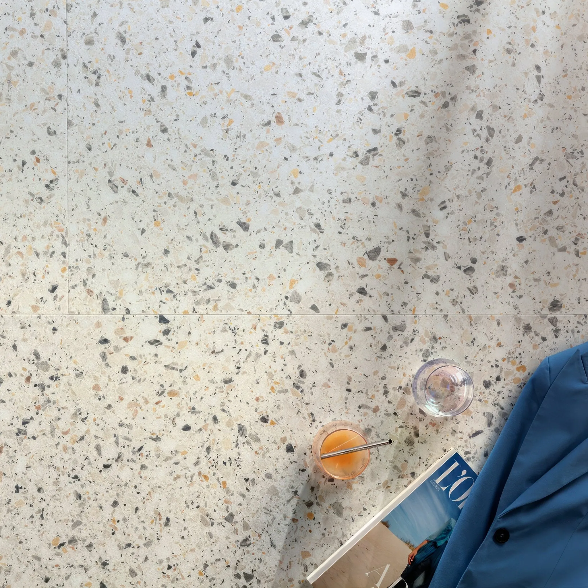 Verona F023 Terrazzo Big Vinyl Tiles