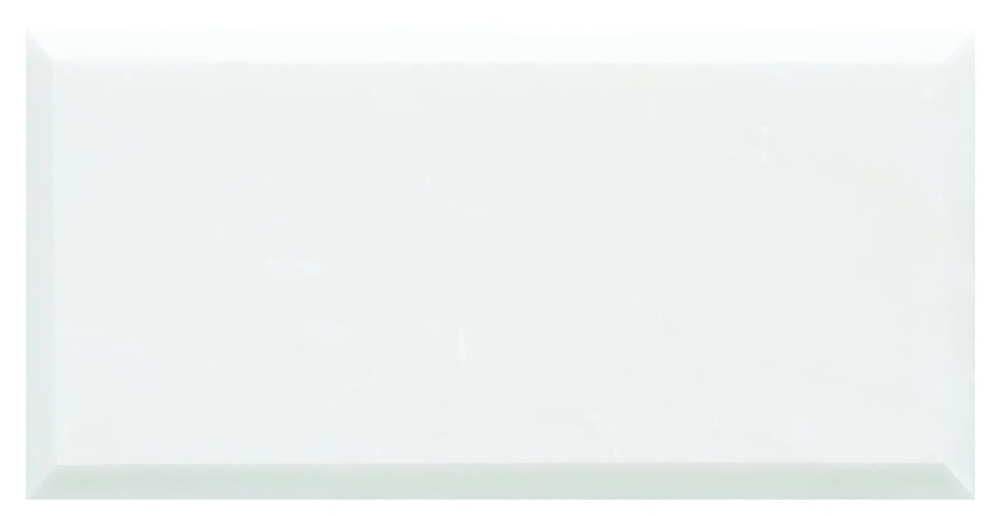 Viano White Honed Bevelled Marble 200 x 100mm