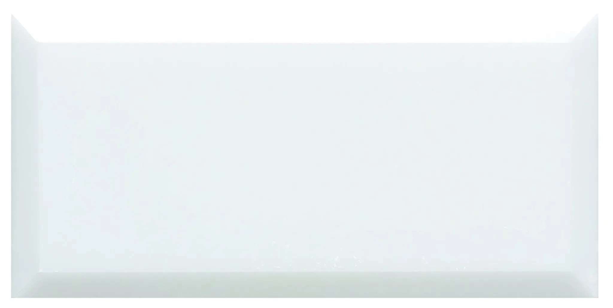 Viano White Polished Bevel Marble 147 x 72mm