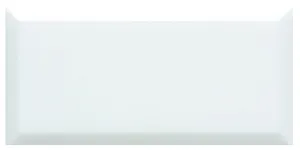 Viano White Polished Bevel Marble 147 x 72mm