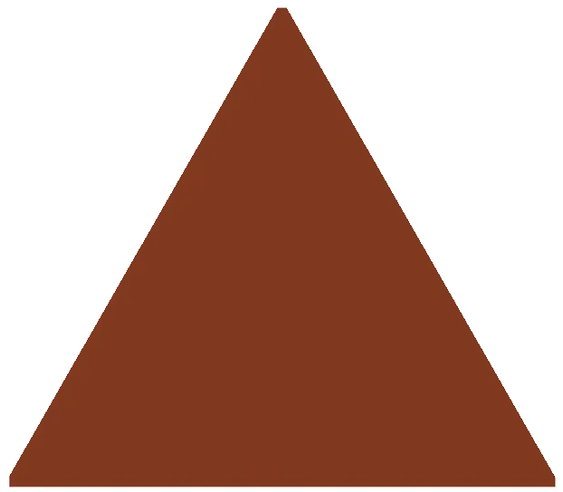 Victorian Floor Tile Equilateral Triangle Colours 104 x 89mm