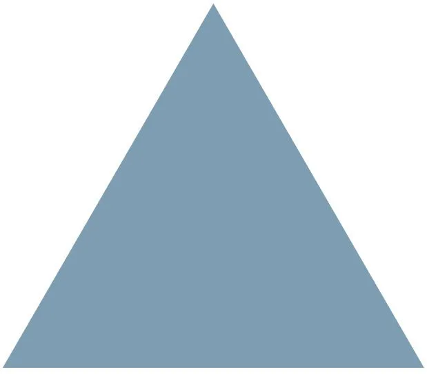 Victorian Floor Tile Equilateral Triangle Colours 104 x 89mm