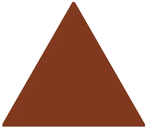 Victorian Floor Tile Equilateral Triangle Colours 104 x 89mm