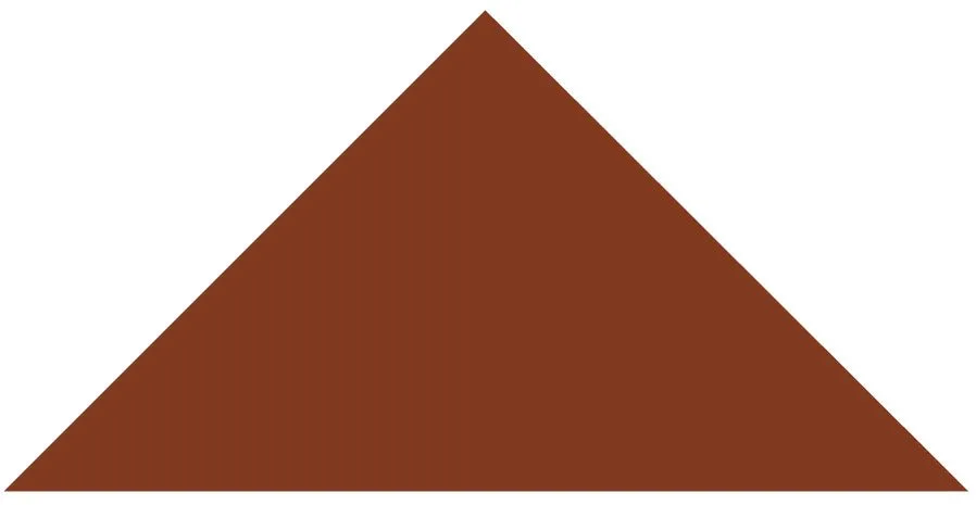 Victorian Floor Tile Triangle Colours 149 x 106 x 106mm