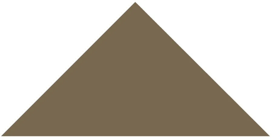 Victorian Floor Tile Triangle Colours 149 x 106 x 106mm