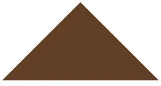Victorian Floor Tile Triangle Colours 50 x 36 x 36mm