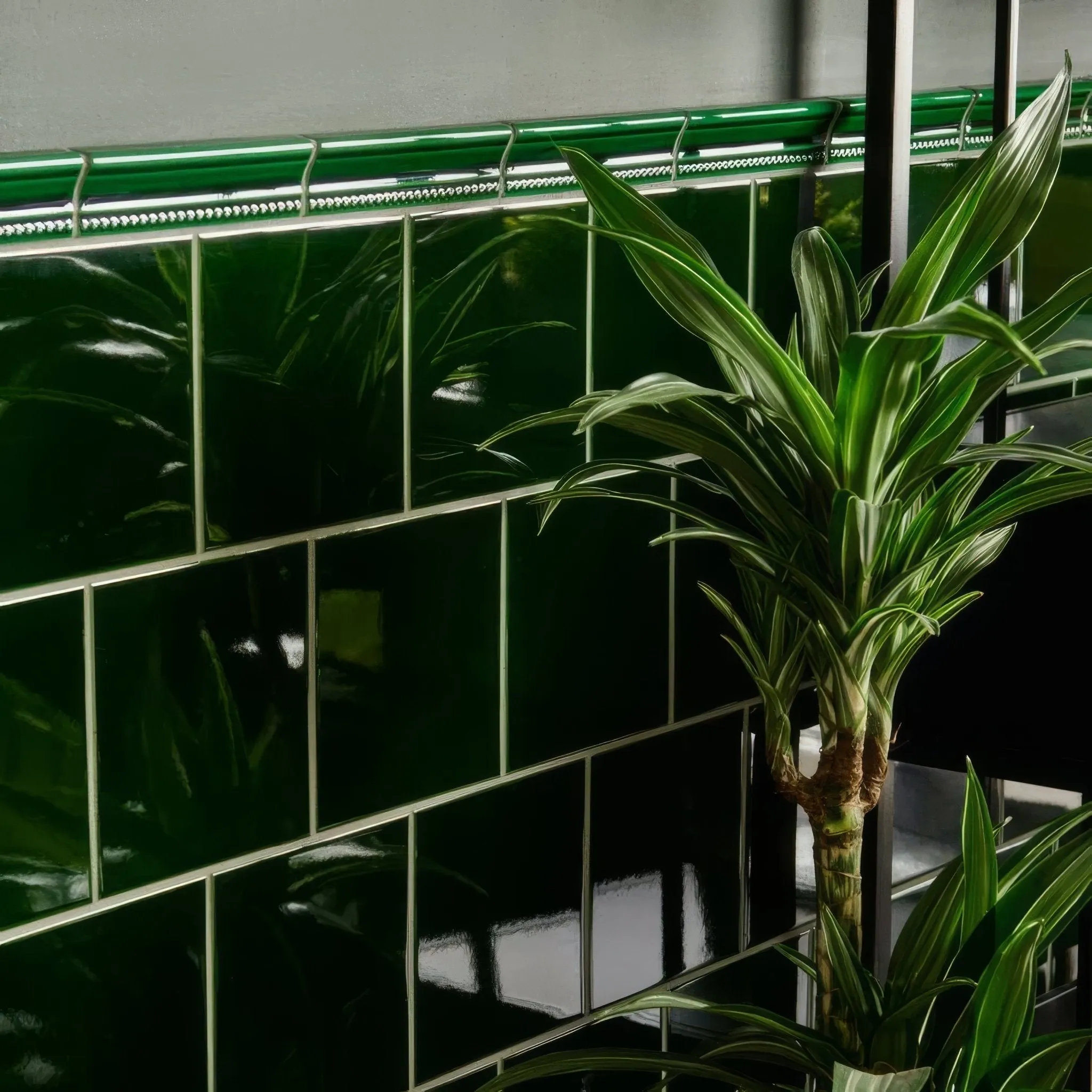 Victorian Green Field Tile