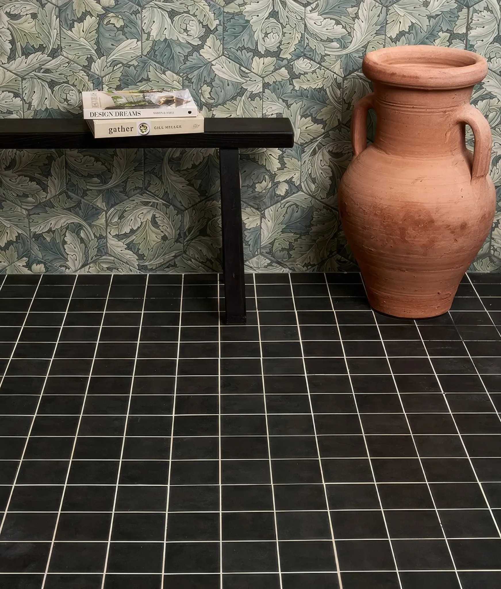 Victorian Style Porcelain Anthracite
