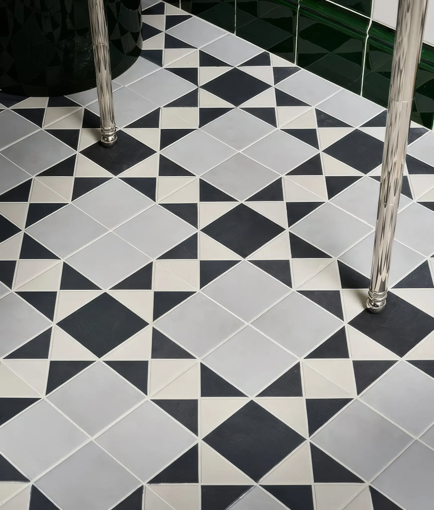 Victorian Style Porcelain Finchley Pattern Soft Grey