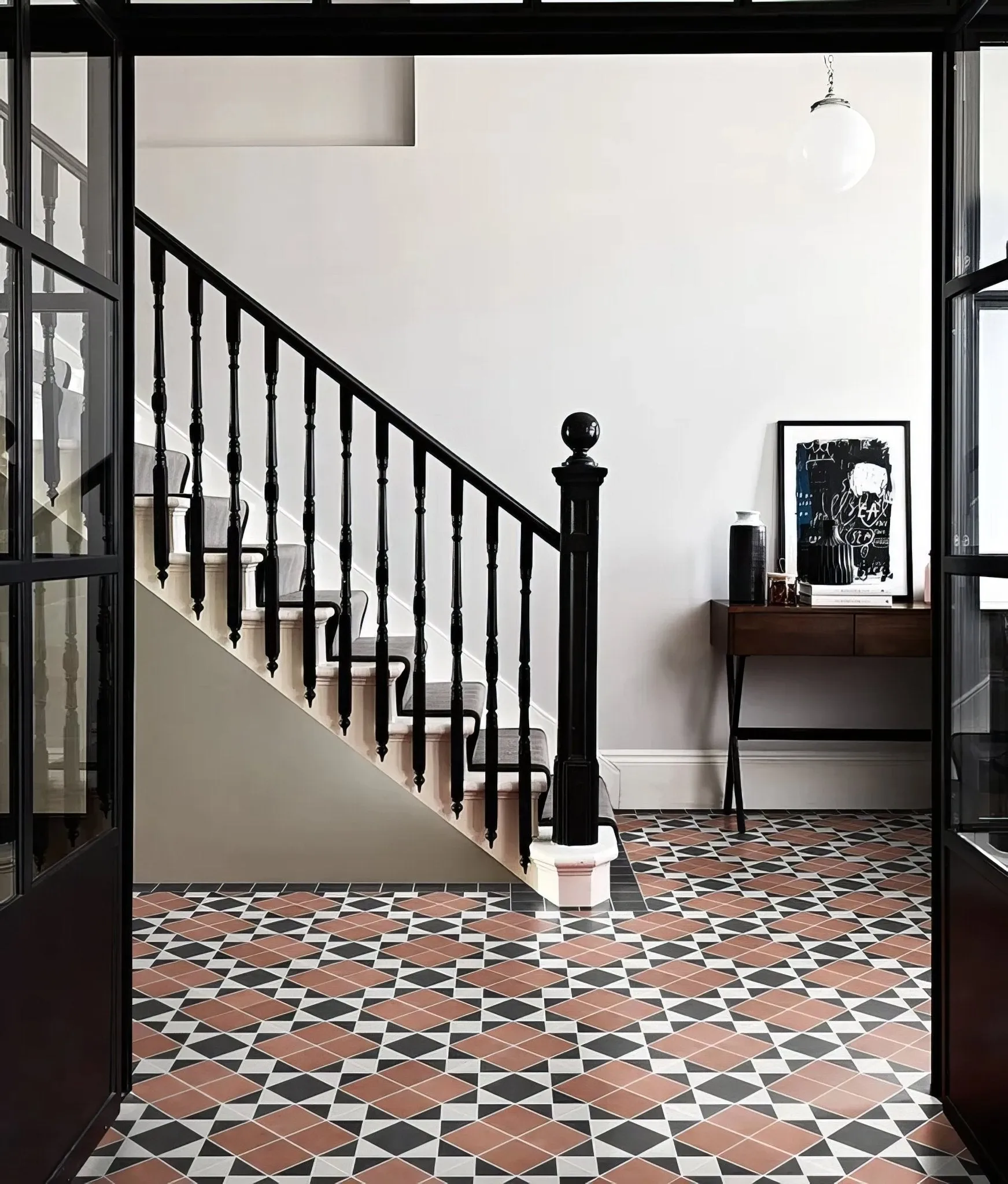 Victorian Style Porcelain Finchley Pattern Terracotta