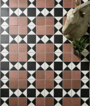 Victorian Style Porcelain Finchley Pattern Terracotta
