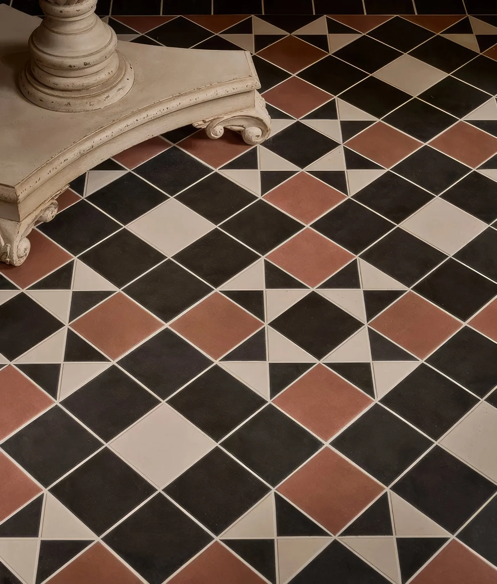 Victorian Style Porcelain Finchley Pattern Terracotta
