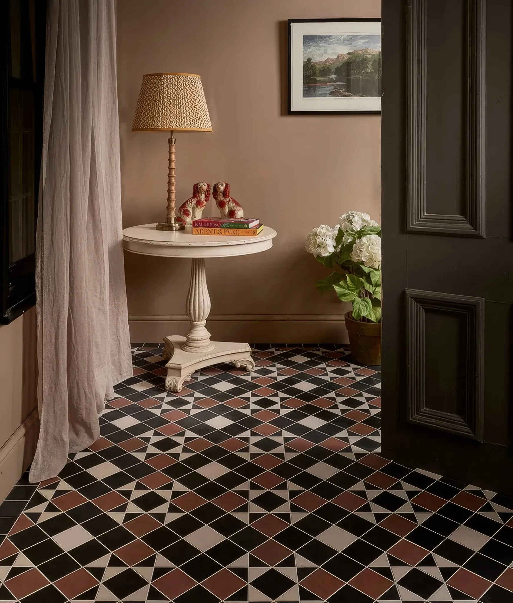 Victorian Style Porcelain Finchley Pattern Terracotta