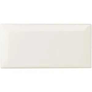 Vintage White Metro Bevelled Tile