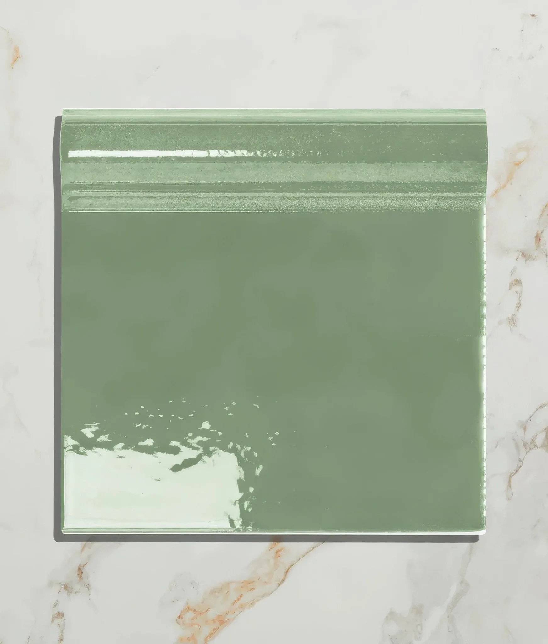 Wall Ceramic Cabbage Green Skirting