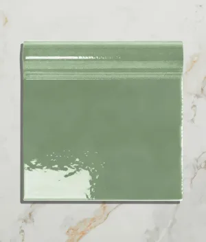 Wall Ceramic Cabbage Green Skirting