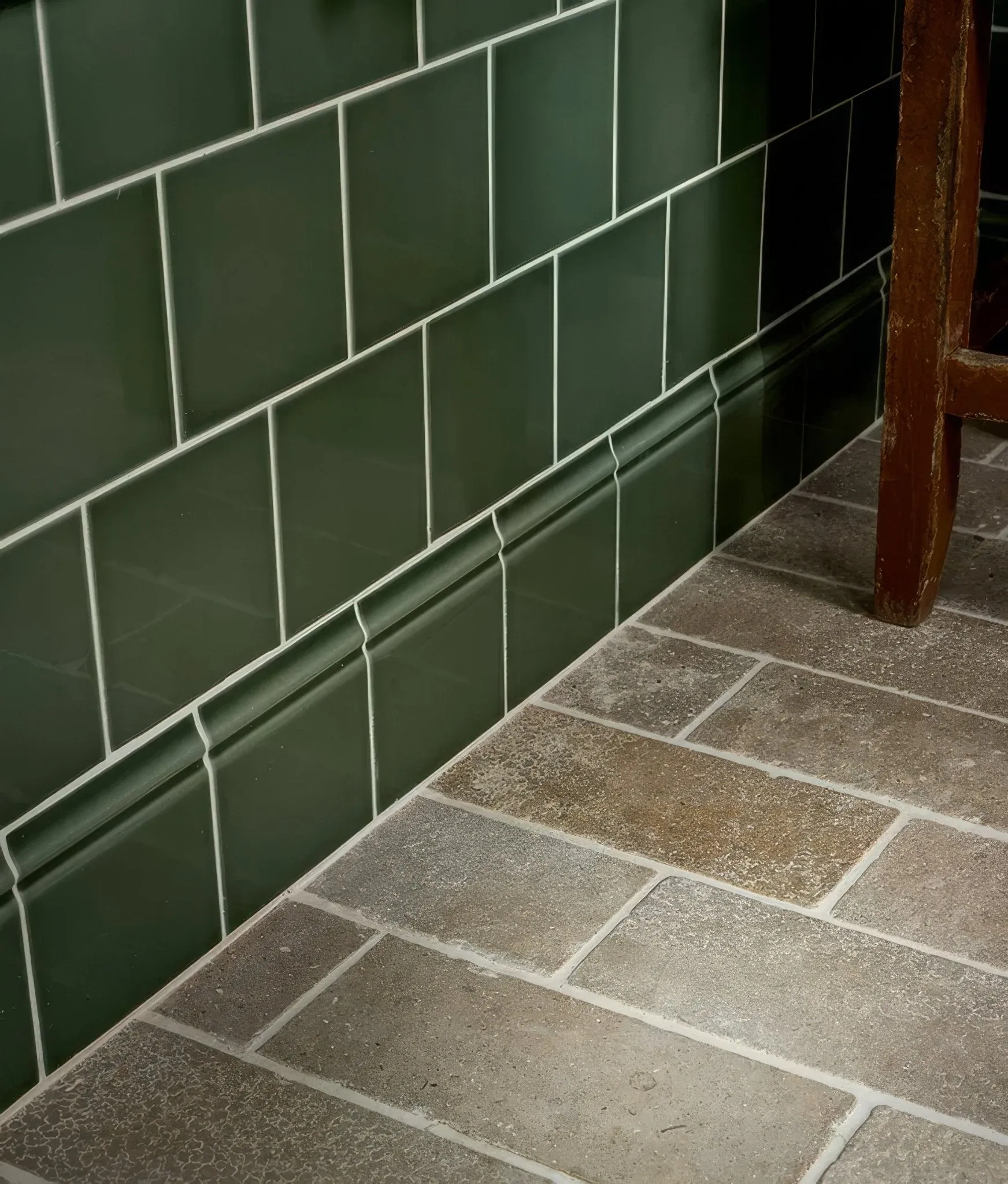 Wall Ceramic Cabbage Green Square Crackle Glaze