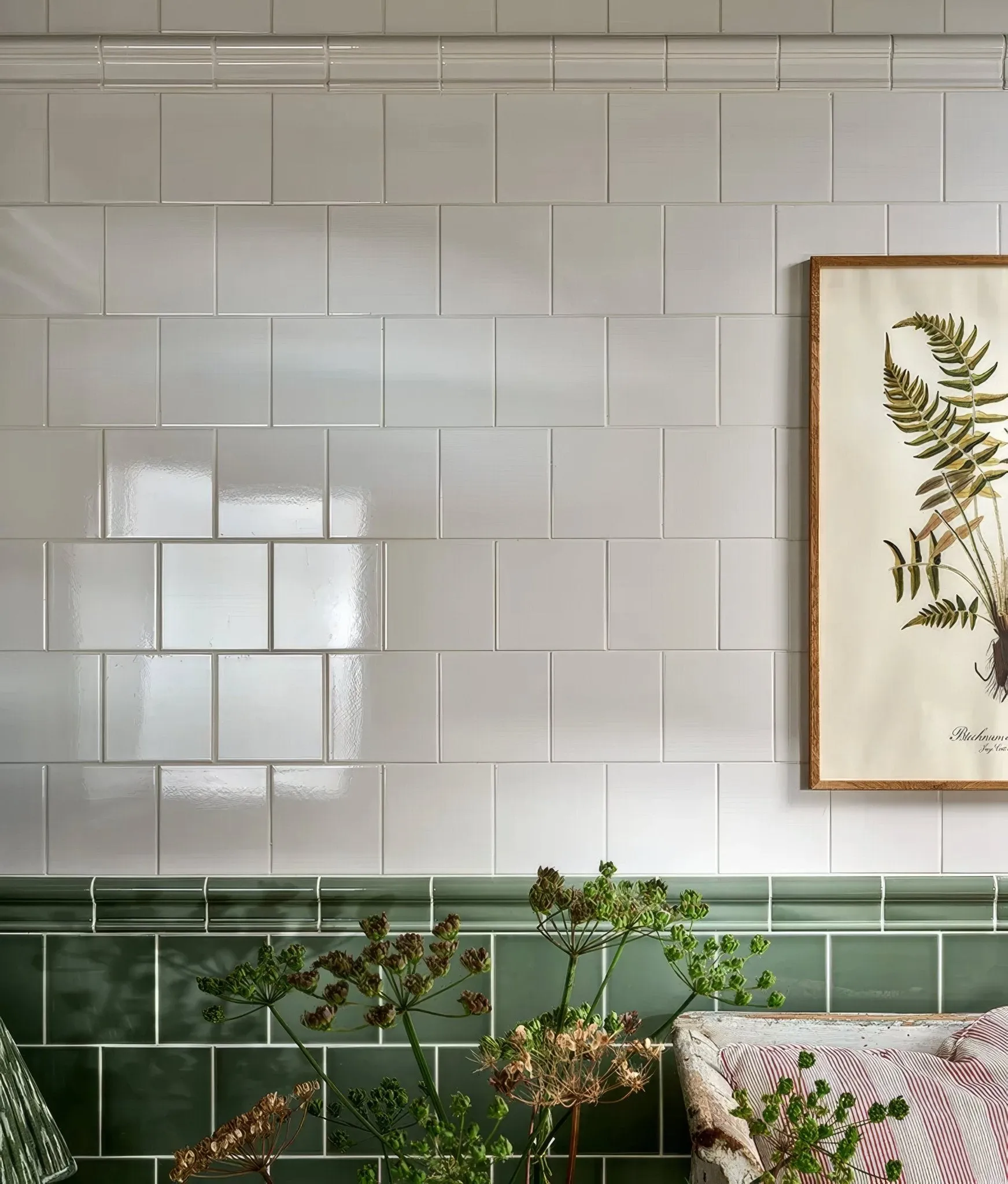 Wall Ceramic Cotton White Square Crackle Glaze