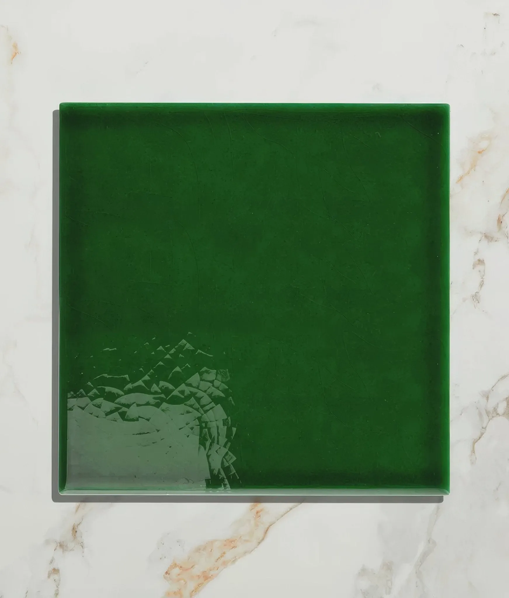 Wall Ceramic Olive Green Square Crackle Glaze