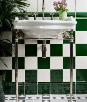 Wall Ceramic Olive Green Square Crackle Glaze