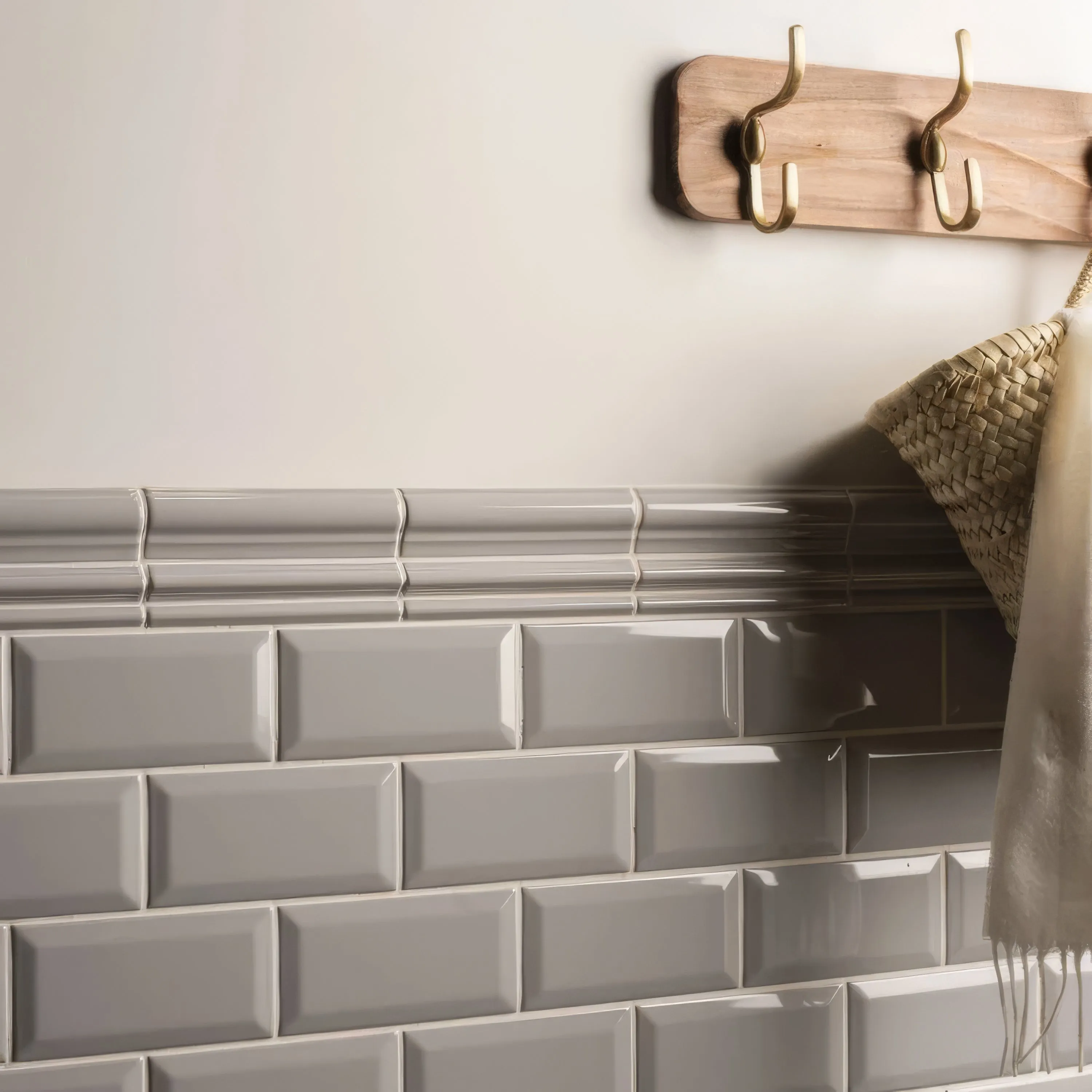 Westminster Grey Metro Bevelled Tile