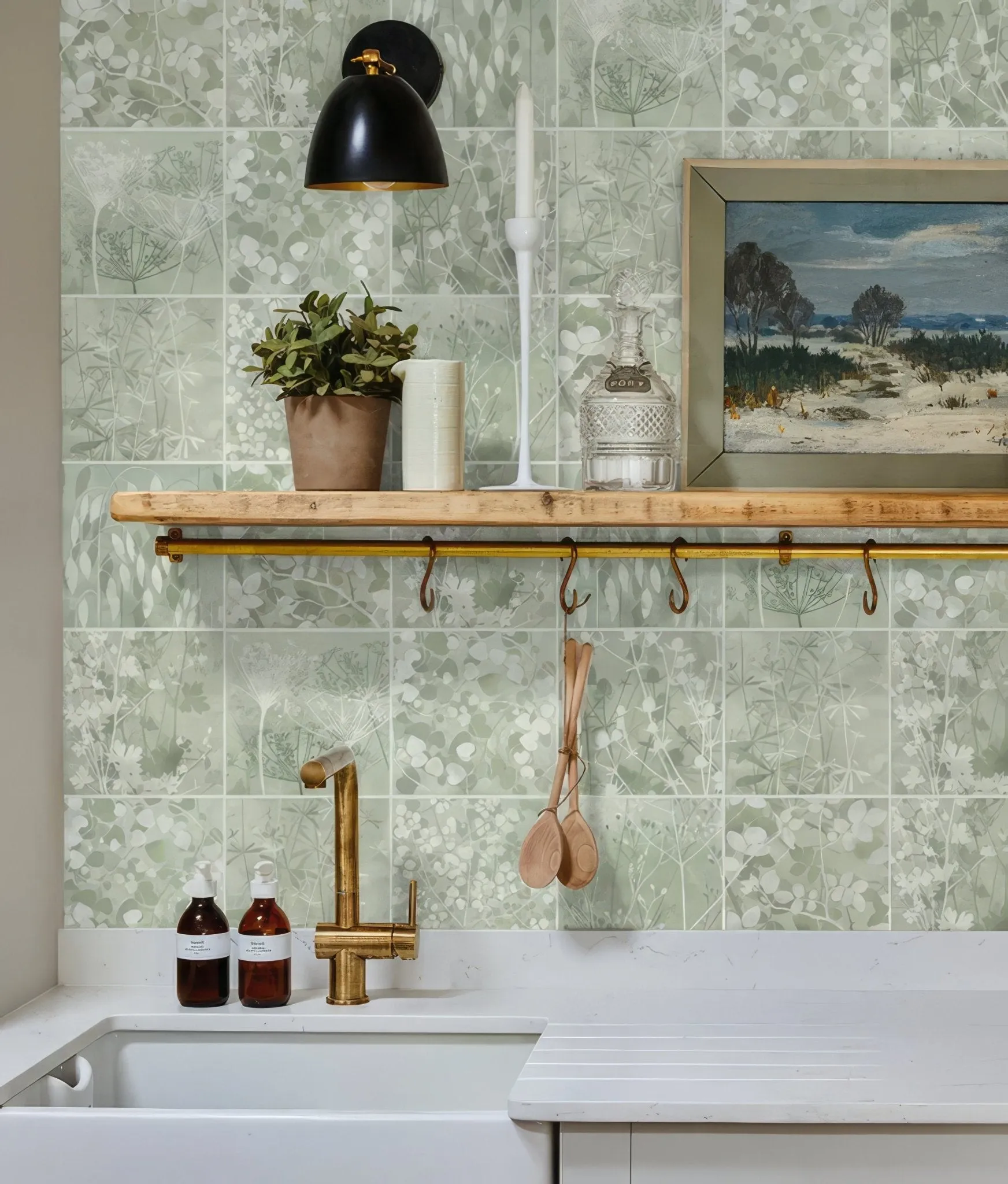 Wild Botanicals Porcelain Green By Clarissa Hulse